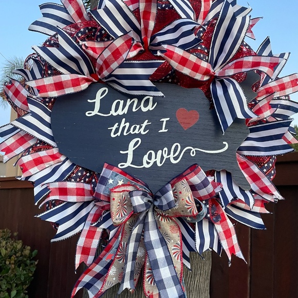 Custom Patriotic 4th of July Wreath - Picture 3 of 9